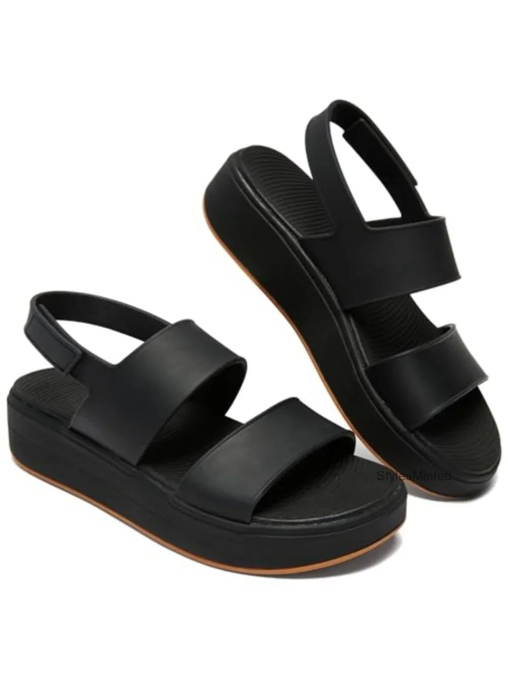 Women's Platform Sandals with Arch Support, Adjustable Straps, Non-Slip,
